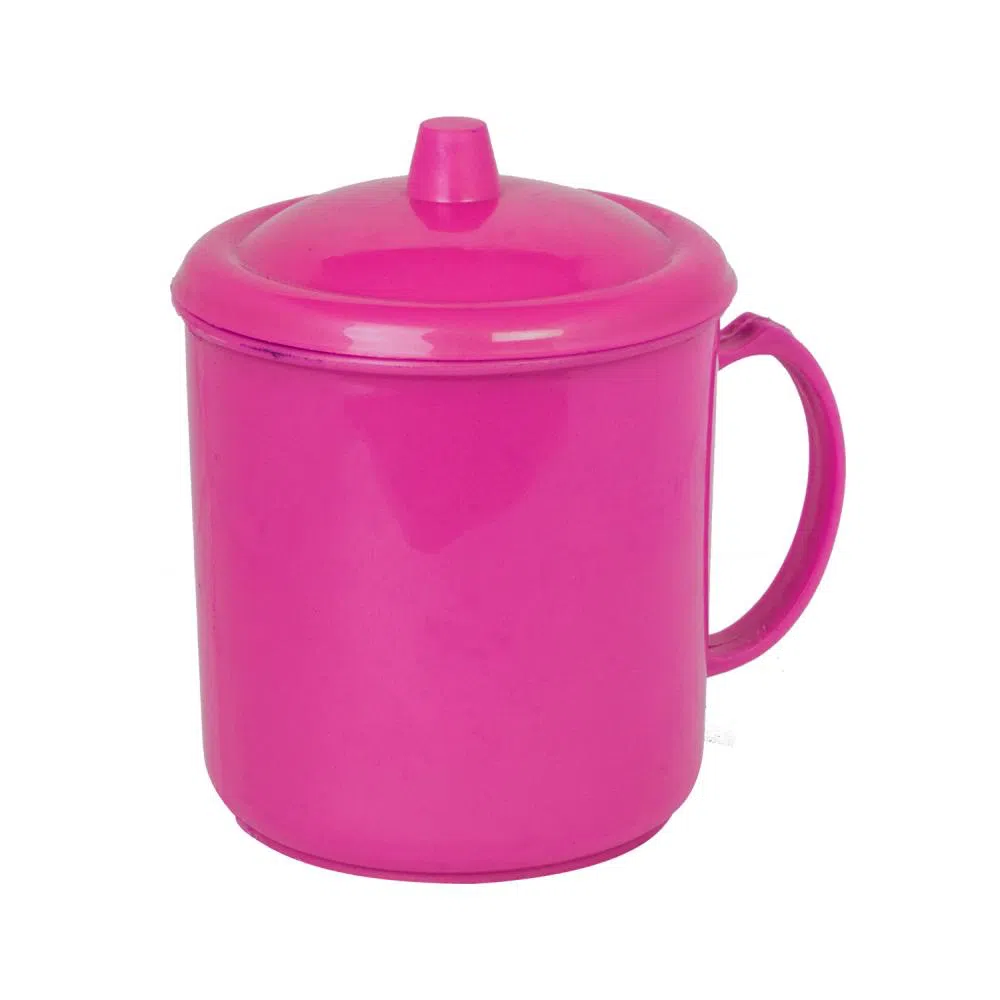  mug plastik 10cm BR mill merah muda pabrik plastik candi mas surabaya