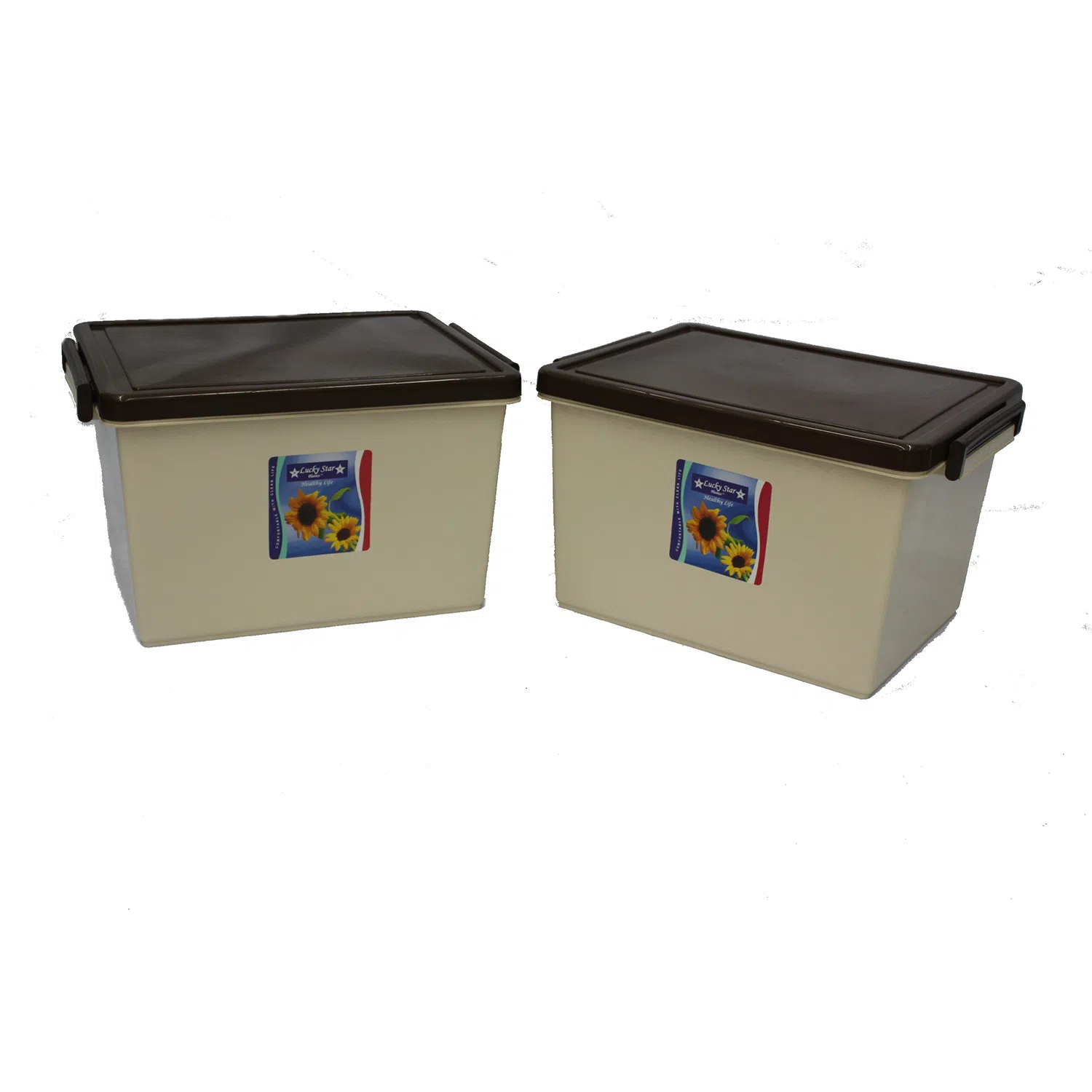 Kotak Plastik Multifungsi Box Container Plastik Ciona 30 Liter Cokelat - tissueku