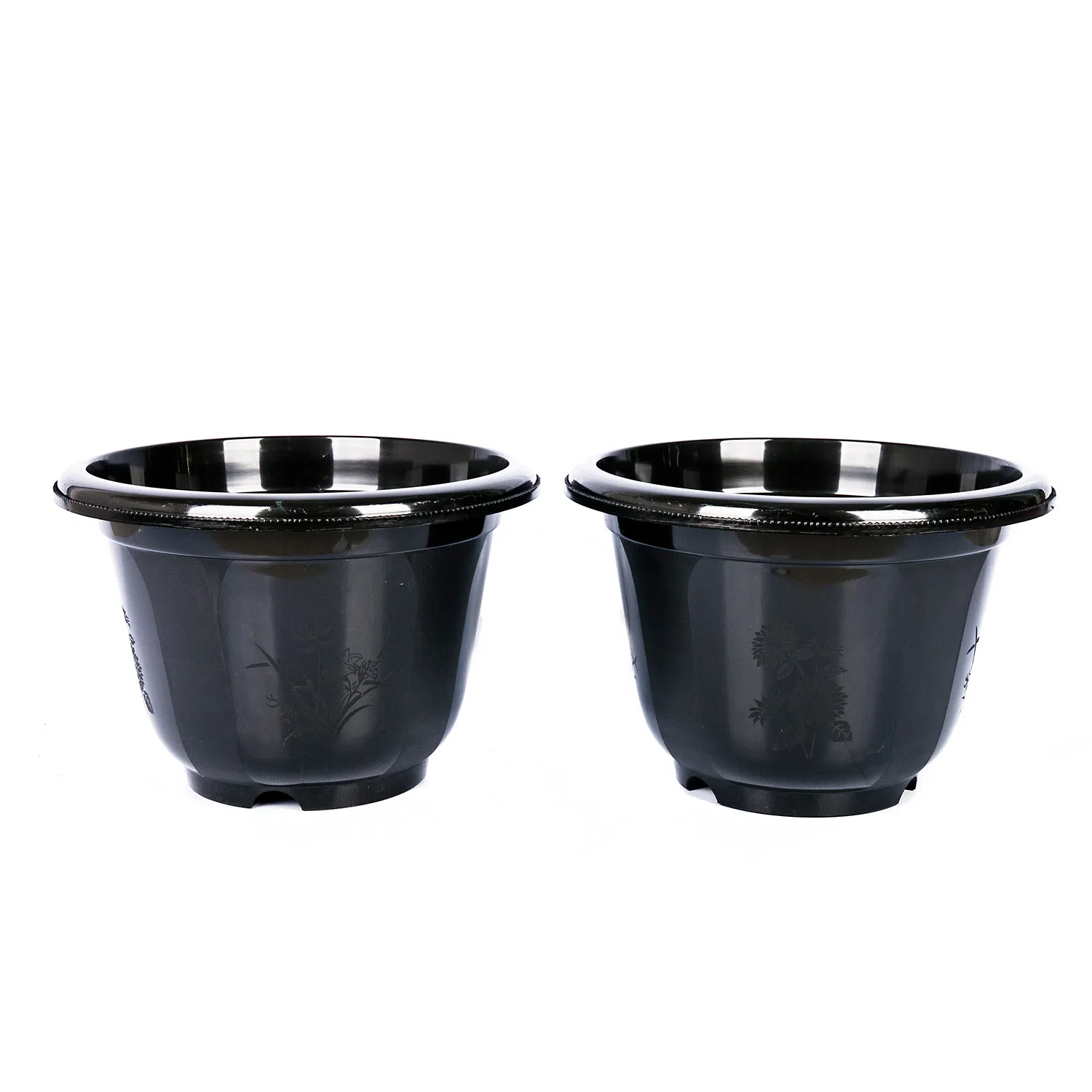 Pot Bunga Plastik Jasmine 45 Cm (Hitam) - tissueku