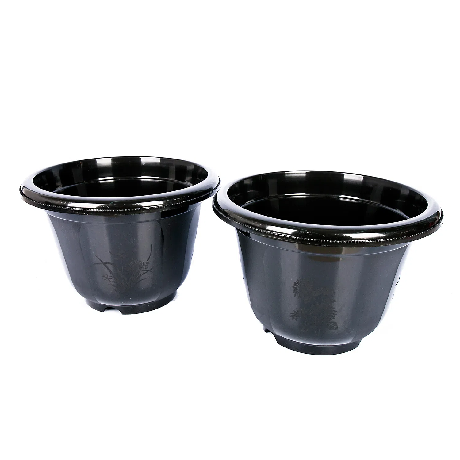 Pot Bunga Plastik Jasmine 50 Cm (Hitam) - tissueku