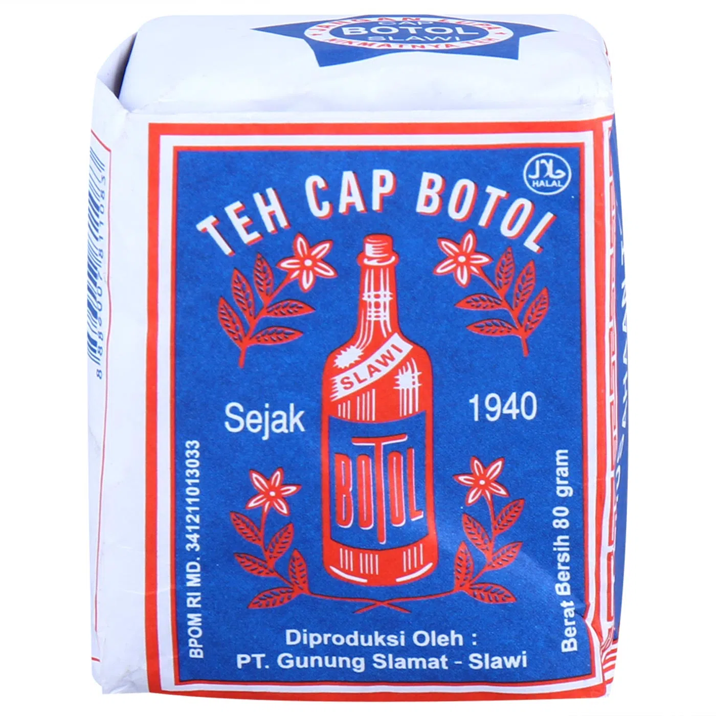 Distributor Teh Cap Botol Biru 80gr Surabaya - tissueku