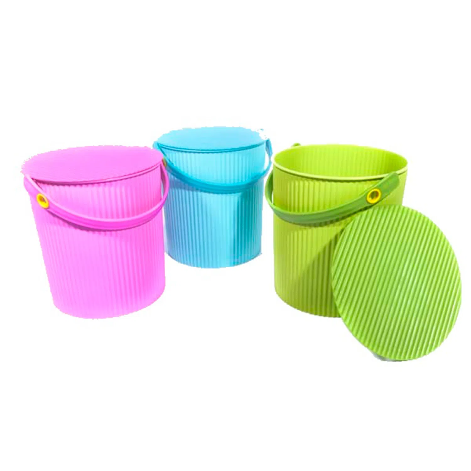 Timba Plastik Round Container (L) - tissueku