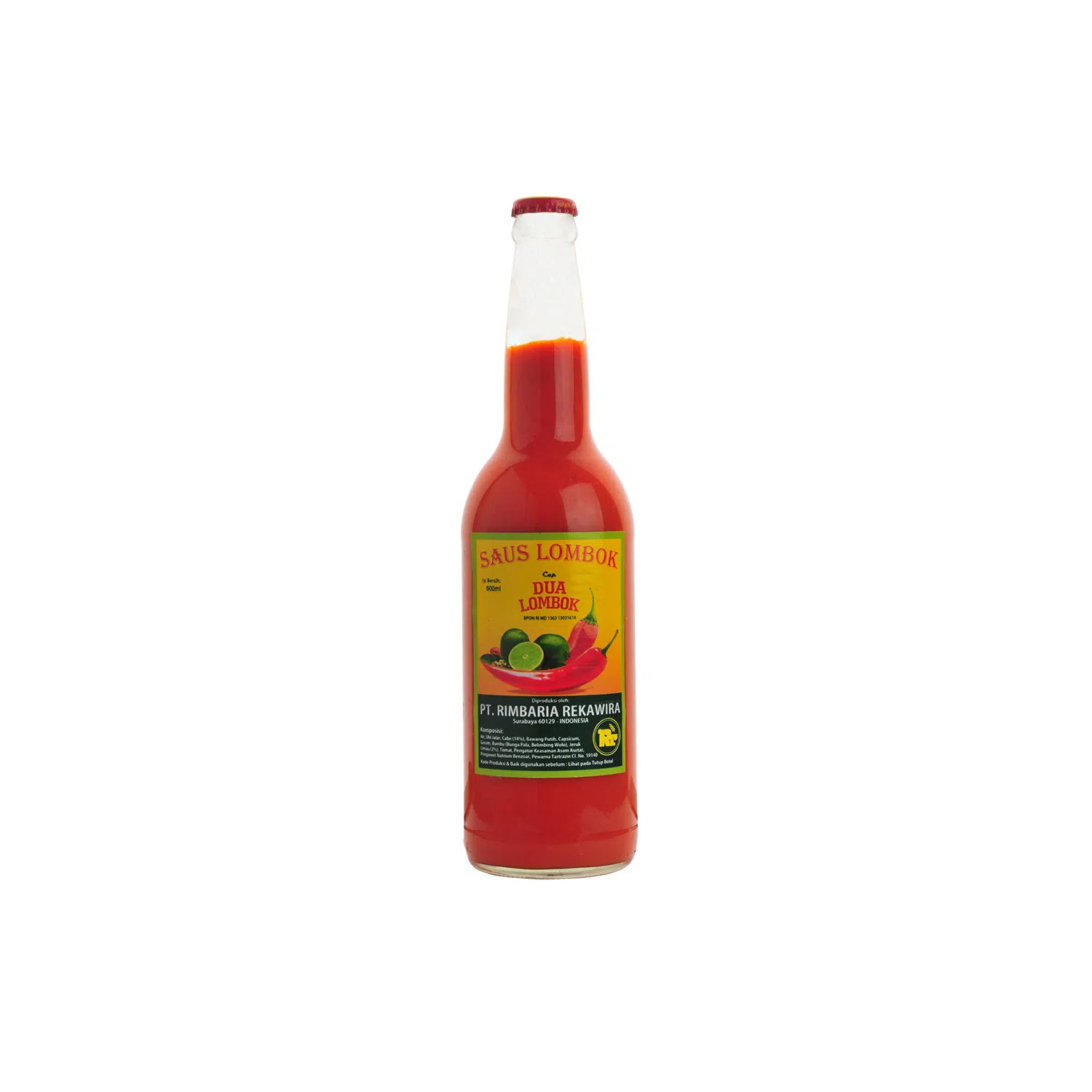 distributor jual saus sambal cap dua lombok jeruk rr murah surabaya - tissueku