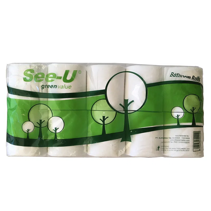 Distributor Tissue Toilet Roll Core See U Non Emboss Diproduksi oleh PT Suparma Tbk Surabaya - tissueku