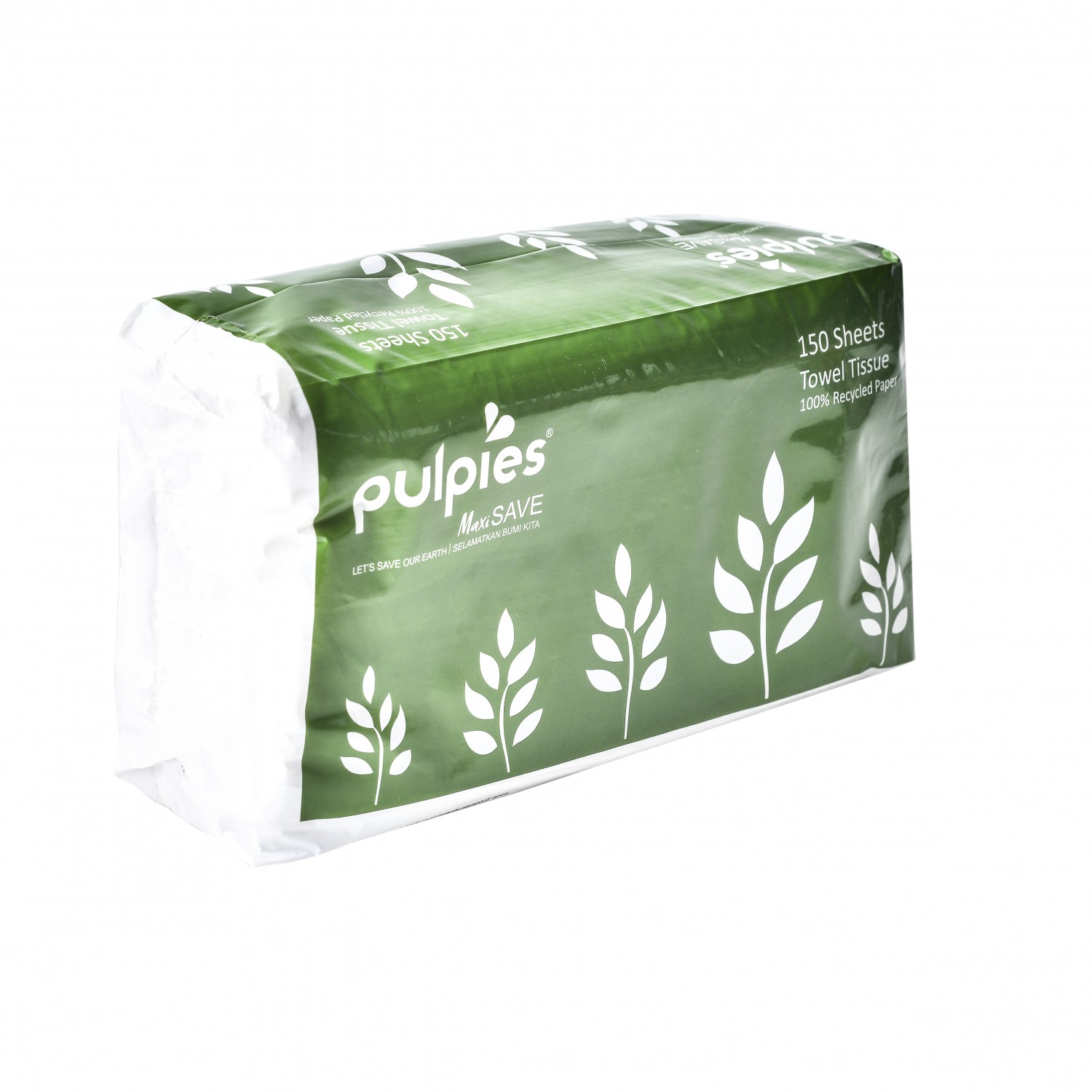 Tissue Hand Towel Pulpies MAXI Hijau 6184 - tissueku - tissueku